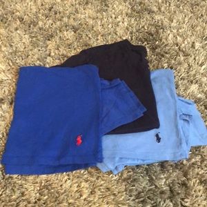 Set of 3 polo tees. Boys. Large 8/10